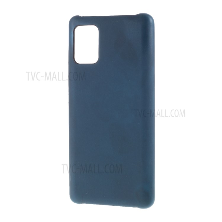 Thermal Induction Fluorescent Color Changing Leather Coated PC Back Cover for Samsung Galaxy A51 5G SM-A516 - Blue-6