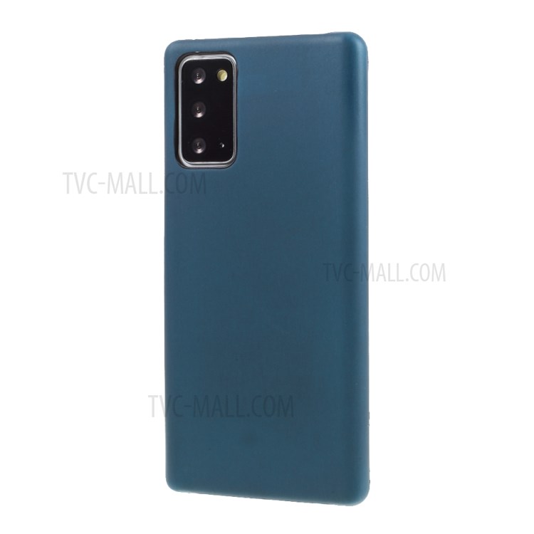 Thermal Induction Fluorescent Color Changing Leather Coated PC Case for Samsung Galaxy Note 20/Note 20 5G - Blue-2