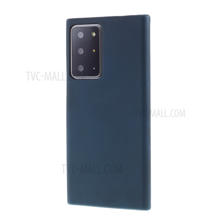 Thermal Induction Fluorescent Color Changing Leather Coated PC Shell for Samsung Galaxy Note20 Ultra/Note20 Ultra 5G - Blue-2