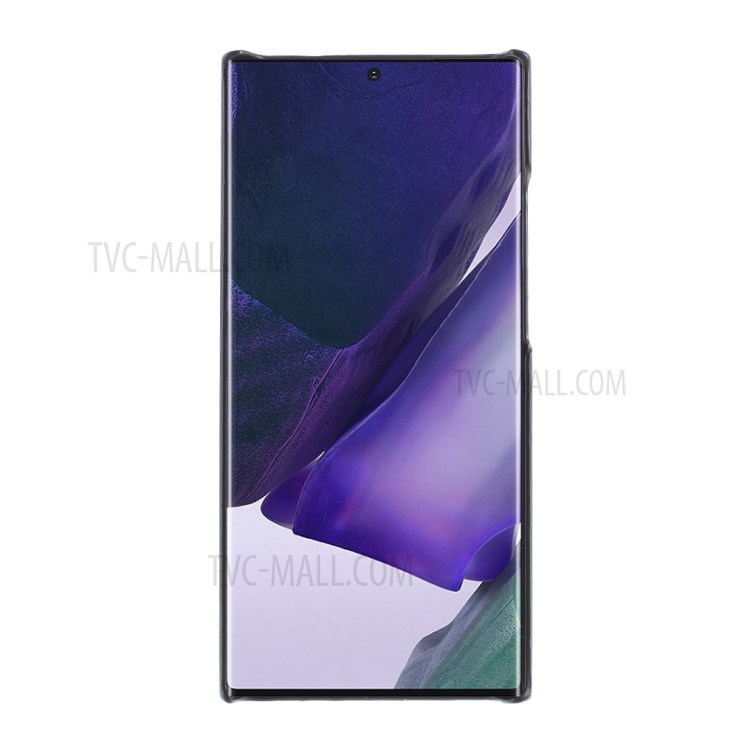 Thermal Induction Fluorescent Color Changing Leather Coated PC Shell for Samsung Galaxy Note20 Ultra/Note20 Ultra 5G - Blue-3