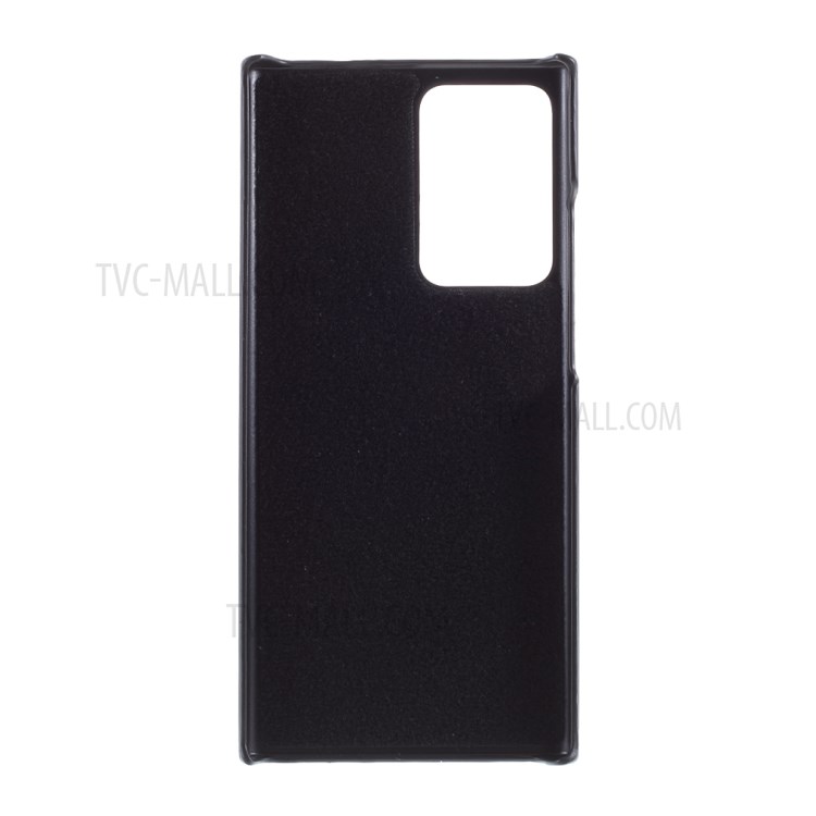 Thermal Induction Fluorescent Color Changing Leather Coated PC Shell for Samsung Galaxy Note20 Ultra/Note20 Ultra 5G - Blue-4
