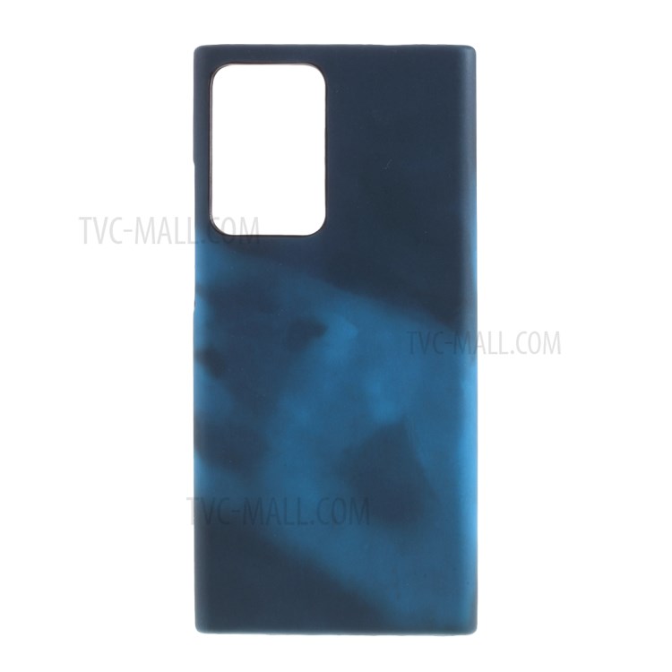 Thermal Induction Fluorescent Color Changing Leather Coated PC Shell for Samsung Galaxy Note20 Ultra/Note20 Ultra 5G - Blue-7