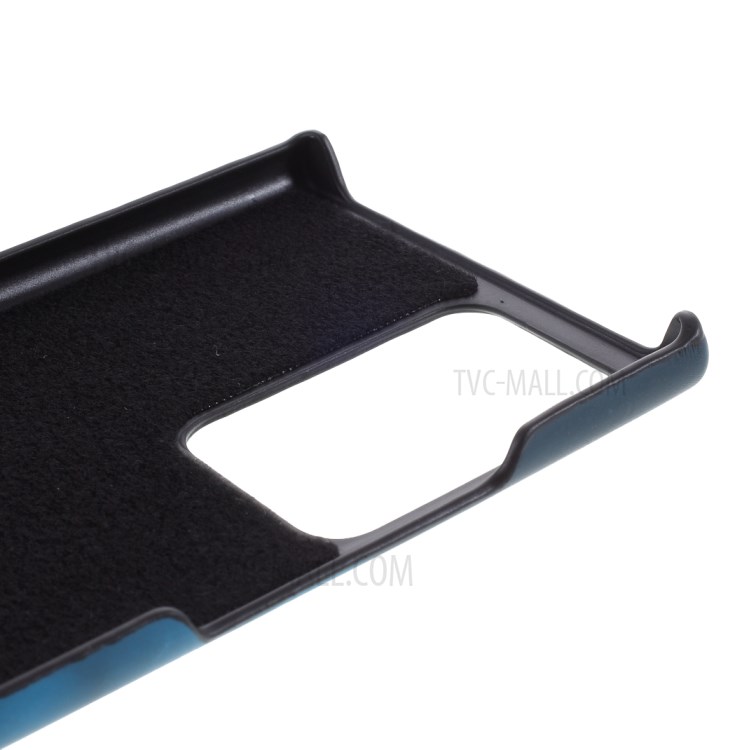 Thermal Induction Fluorescent Color Changing Leather Coated PC Shell for Samsung Galaxy Note20 Ultra/Note20 Ultra 5G - Blue-8