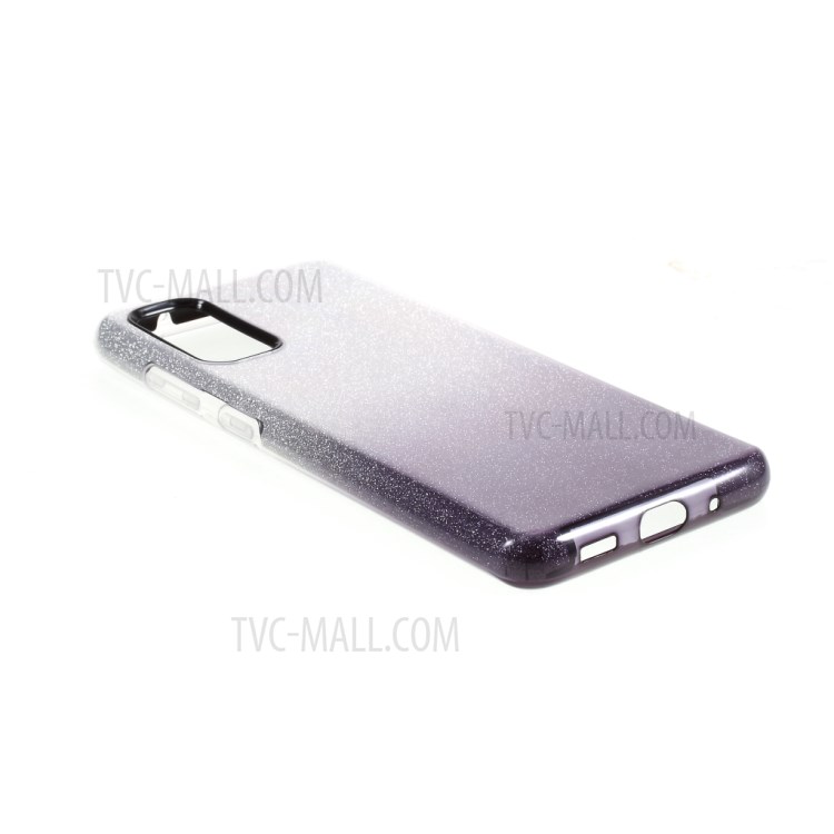 Gradient Color TPU + PC Hybrid Phone Back Case for Samsung Galaxy S20 - Black-3