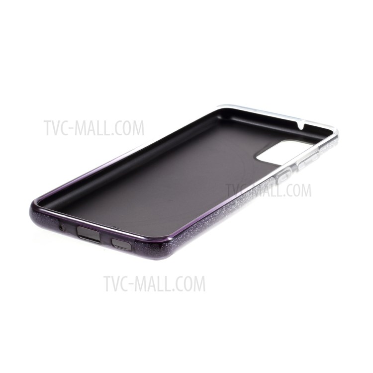 Gradient Color TPU + PC Hybrid Phone Back Case for Samsung Galaxy S20 Plus - Black-6