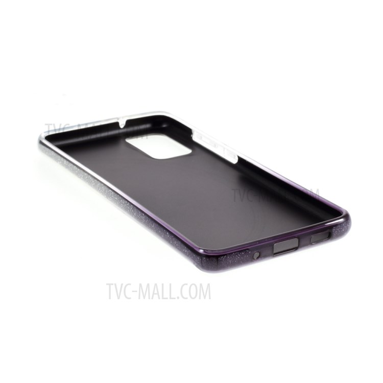 Gradient Color TPU + PC Hybrid Phone Back Case for Samsung Galaxy S20 Plus - Black-7