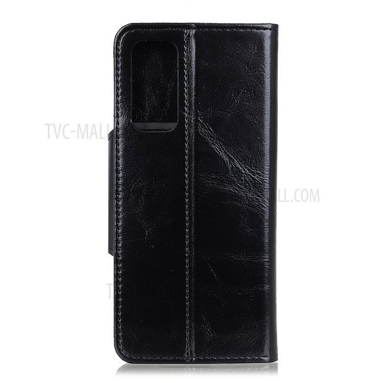 Wallet Stand PU Leather Shell for Samsung Galaxy Note20 Ultra/Note20 Ultra 5G - Black-1