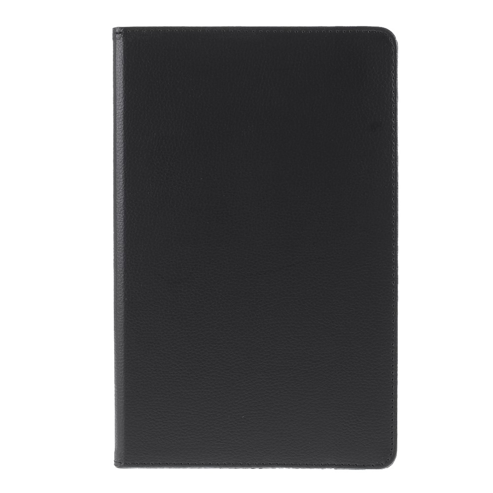 Litchi Skin Leather Case with Rotating Stand for Samsung Galaxy Tab A7 10.4 (2020) - Black-8