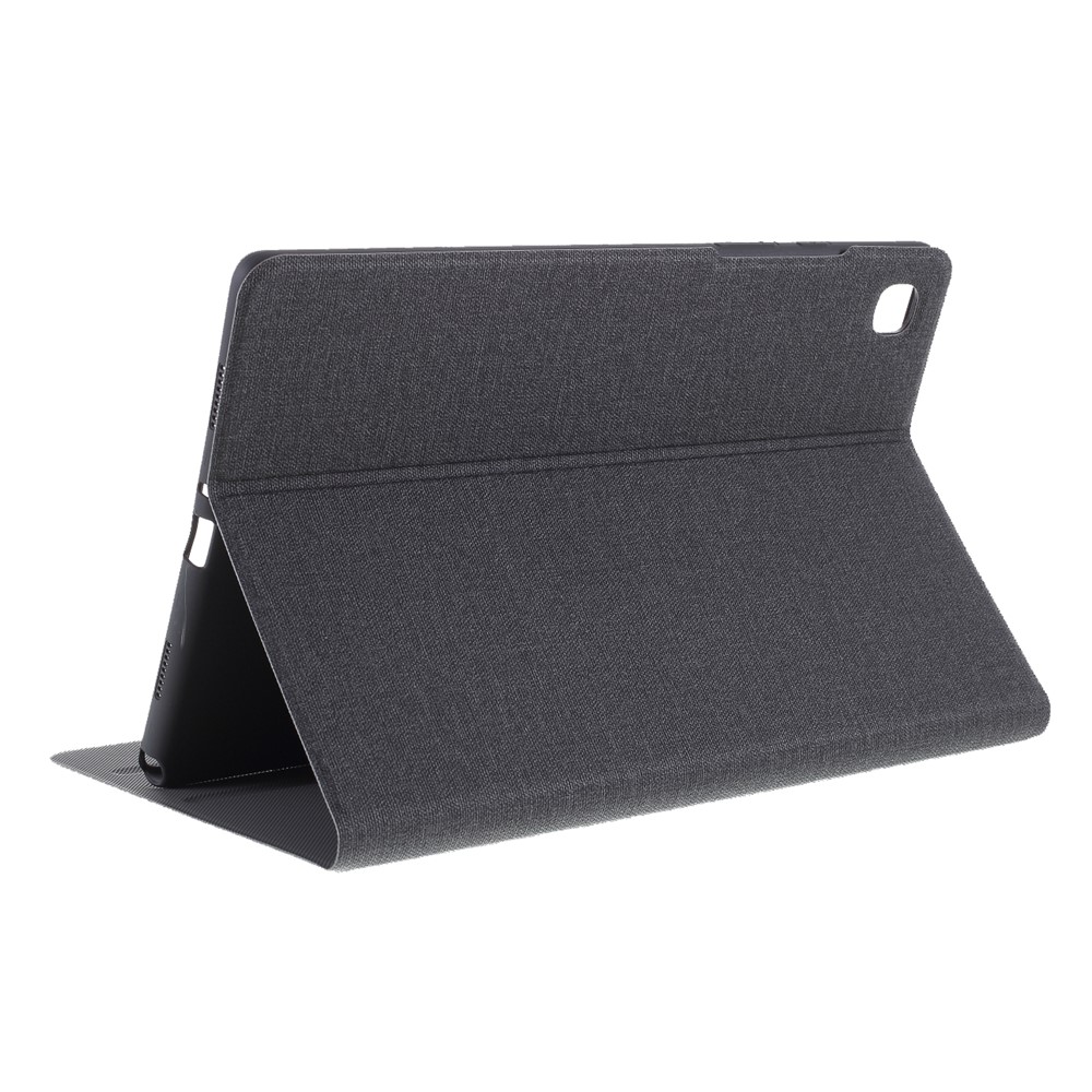 Cloth Texture Leather Stand Tablet Case for Samsung Galaxy Tab A7 10.4 (2020) - Black-8