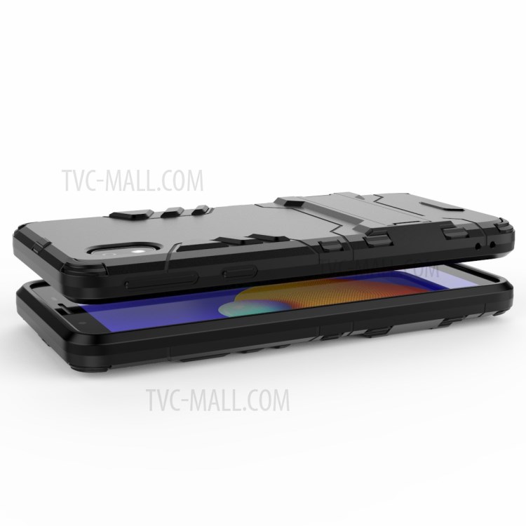 2 in 1 Kickstand PC + TPU Combo Phone Shell for Samsung Galaxy A01 Core - Black-5