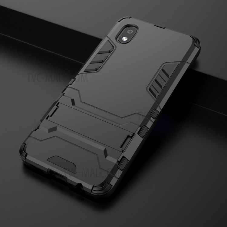 2 in 1 Kickstand PC + TPU Combo Phone Shell for Samsung Galaxy A01 Core - Black-8