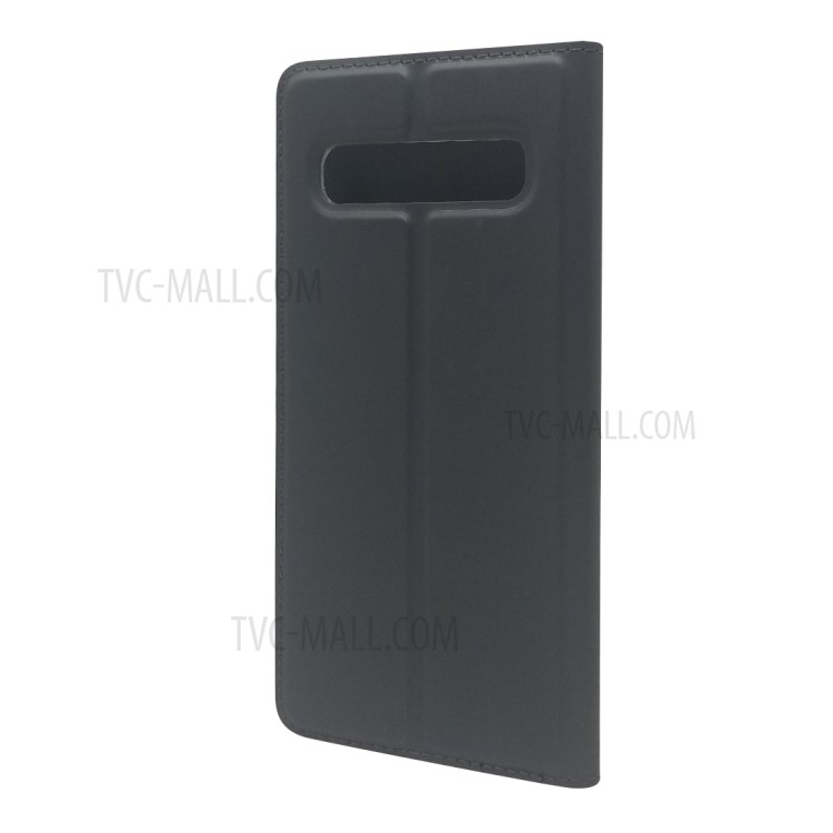 Magnetic Adsorption Stand Leather Card Holder Case for Samsung Galaxy S10 5G - Black-4