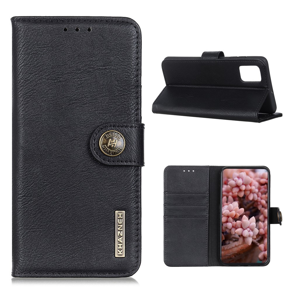 KHAZNEH with Wallet Leather Cover for Samsung Galaxy S20 Lite/S20 Fan Edition - Black-1