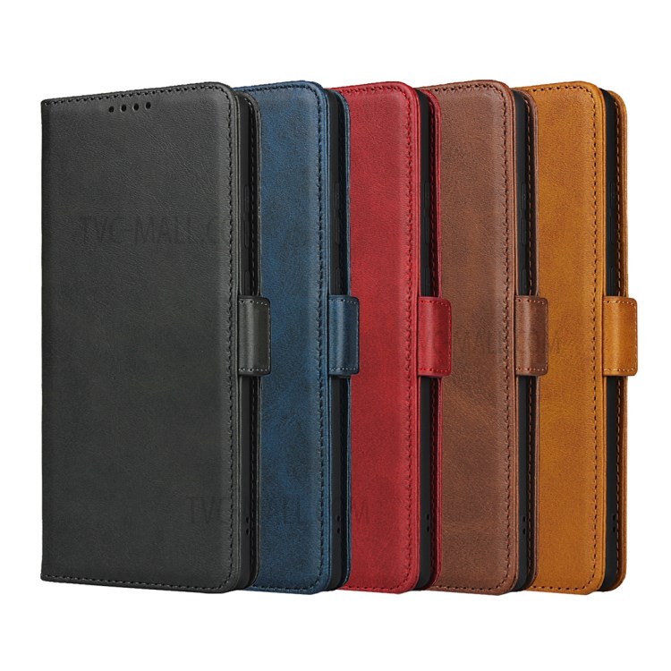 Double Magnetic Clasp Leather Phone Cover for Samsung Galaxy Note 20/Note 20 5G - Black-7