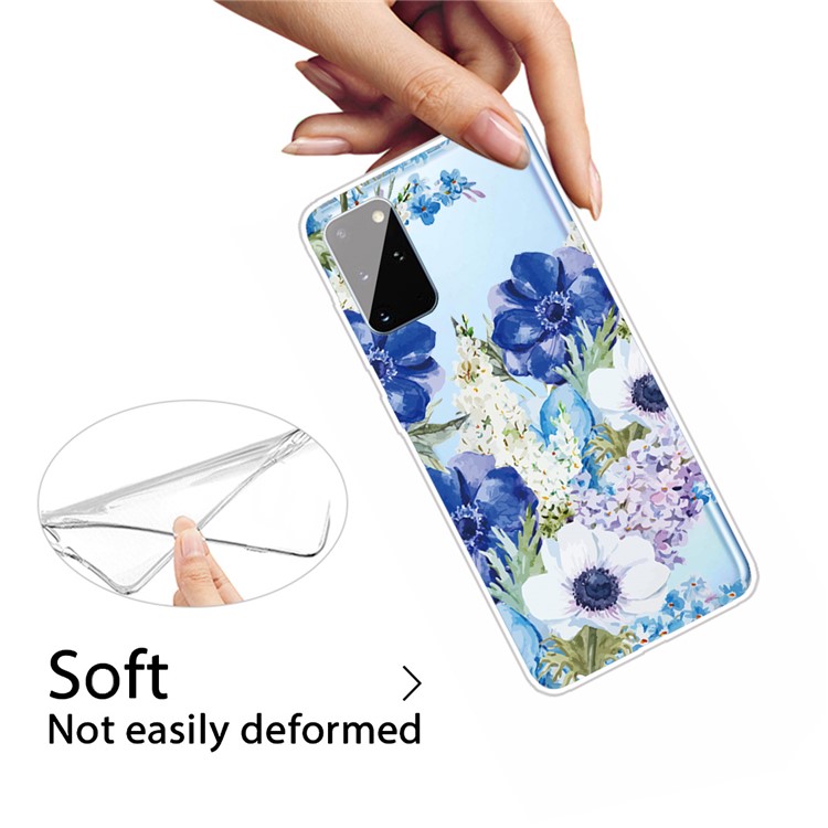 Pattern Printing Flexible TPU Protector Cover for Samsung Galaxy A31 - Beautiful Flowers-4