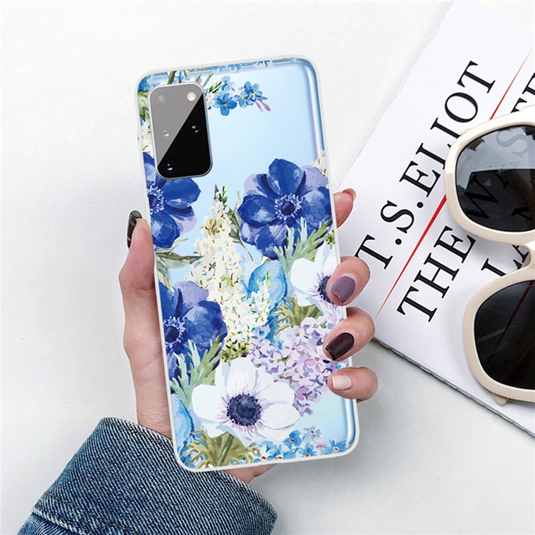 Pattern Printing Flexible TPU Protector Cover for Samsung Galaxy A31 - Beautiful Flowers-5