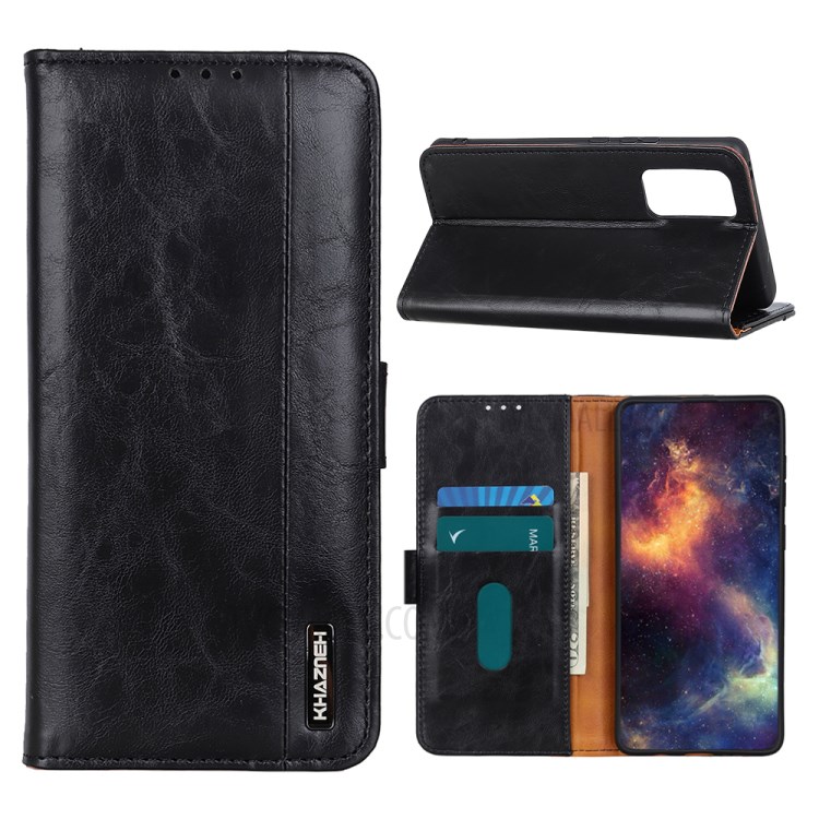 PU Leather with Wallet Cell Phone Case for Samsung Galaxy S20 Fan Edition/S20 Lite - Black-1