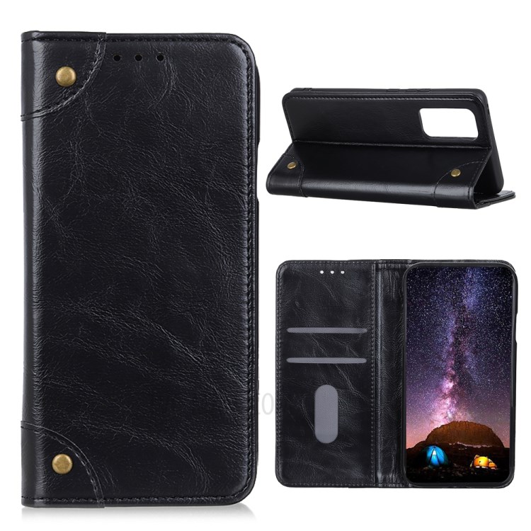 Auto-absorbed Leather Mobile Phone Cover for Samsung Galaxy S20 Fan Edition/S20 Lite - Black-1