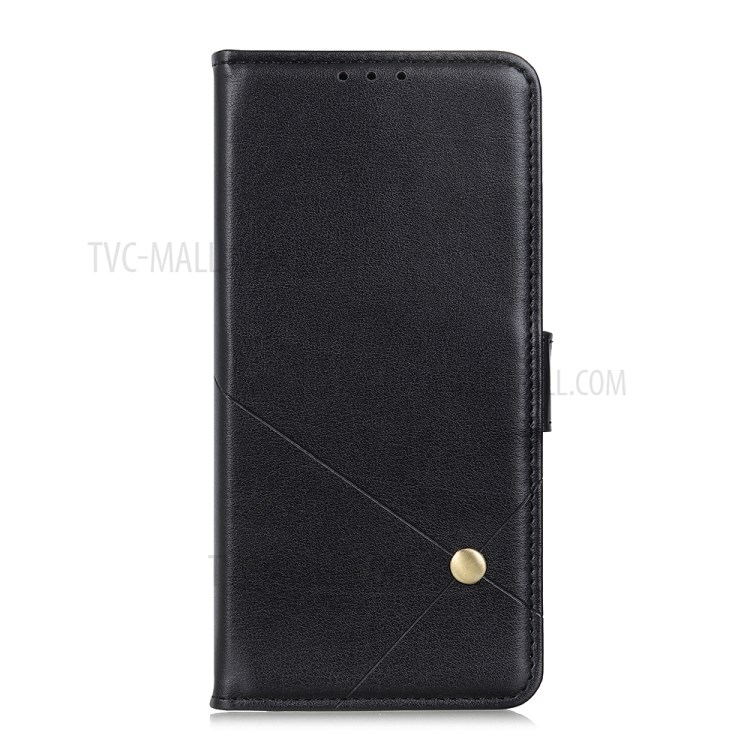 Leather with Stand Case with Card Slots Wallet for Samsung Galaxy S20 Lite/S20 Fan Edition - Black-2