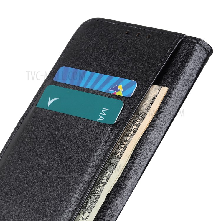 Leather with Stand Case with Card Slots Wallet for Samsung Galaxy S20 Lite/S20 Fan Edition - Black-6