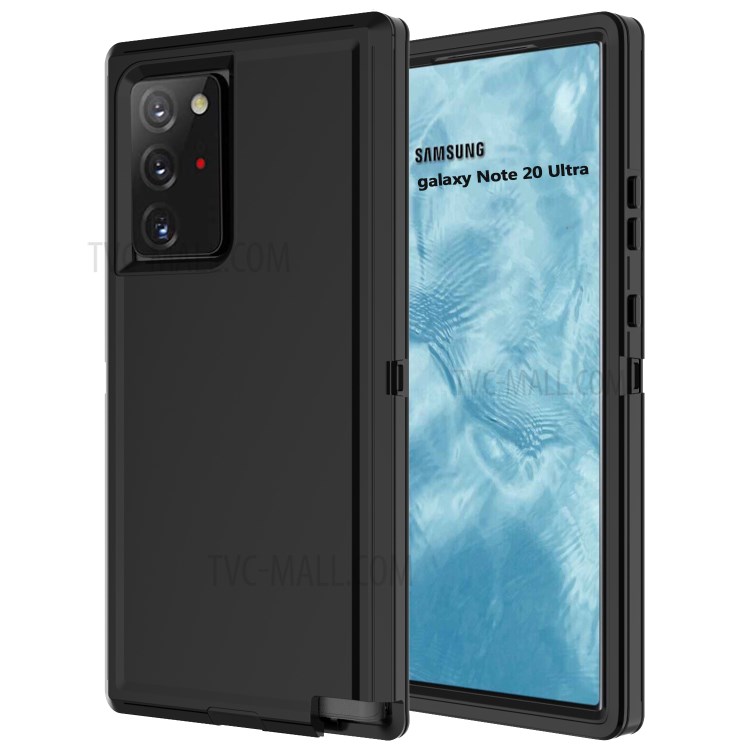 Detachable Shockproof Drop-proof PC + TPU Cover for Samsung Galaxy Note 20/Note 20 5G - All Black-2