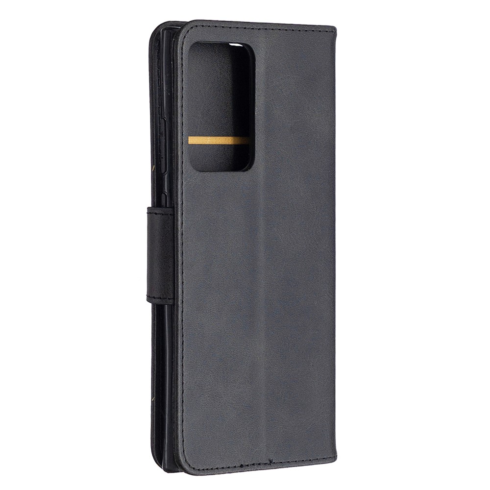 PU Leather Wallet Stand Phone Case for Samsung Galaxy Note20 Ultra 5G / Galaxy Note20 Ultra - Black-3