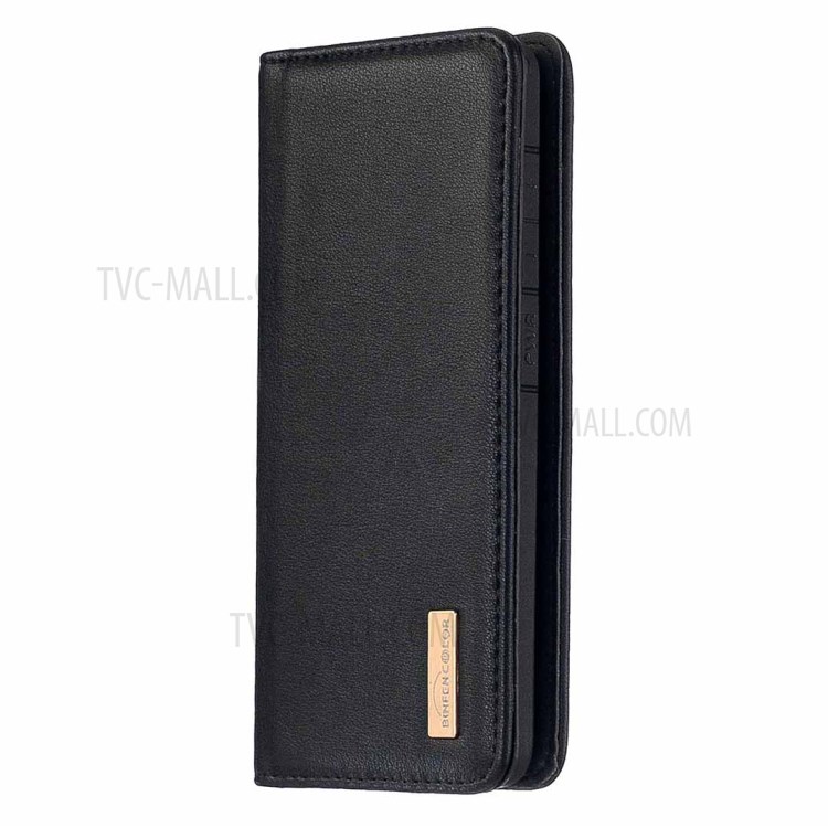 BF06 Detachable 2-in-1 Genuine Leather Wallet Shell + TPU Back Case for Samsung Galaxy A40 - Black-2