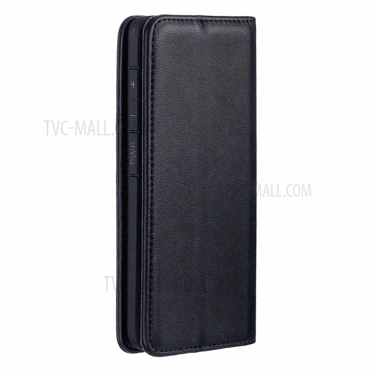 BF06 Detachable 2-in-1 Genuine Leather Wallet Shell + TPU Back Case for Samsung Galaxy A40 - Black-3