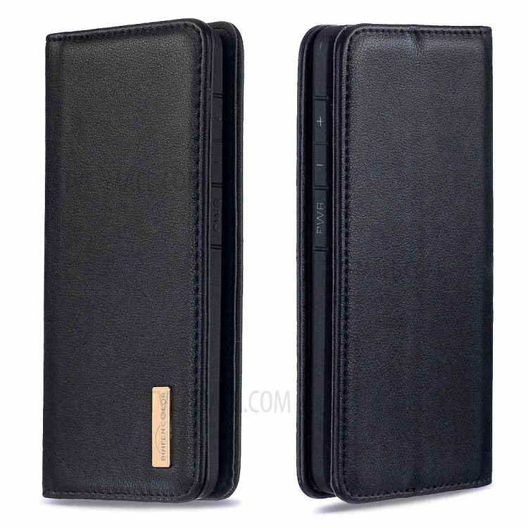 Detachable 2-in-1 Genuine Leather Wallet Stand Case for Samsung Galaxy S20 Ultra - Black-4