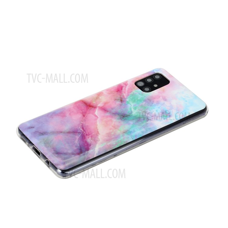 Marble Pattern IMD TPU Back Cover for Samsung Galaxy A31 - Colorful Starry Sky-4