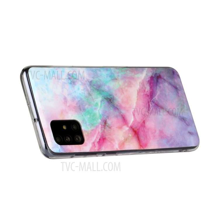 Marble Pattern IMD TPU Back Cover for Samsung Galaxy A31 - Colorful Starry Sky-5