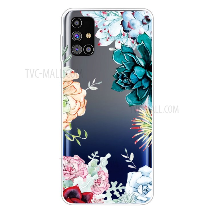 Pattern Printing TPU Phone Case for Samsung Galaxy M31s - Vivid Flower-1