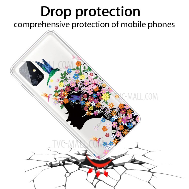 Pattern Printing TPU Good-looking Cover for Samsung Galaxy M51 - Beauty-2