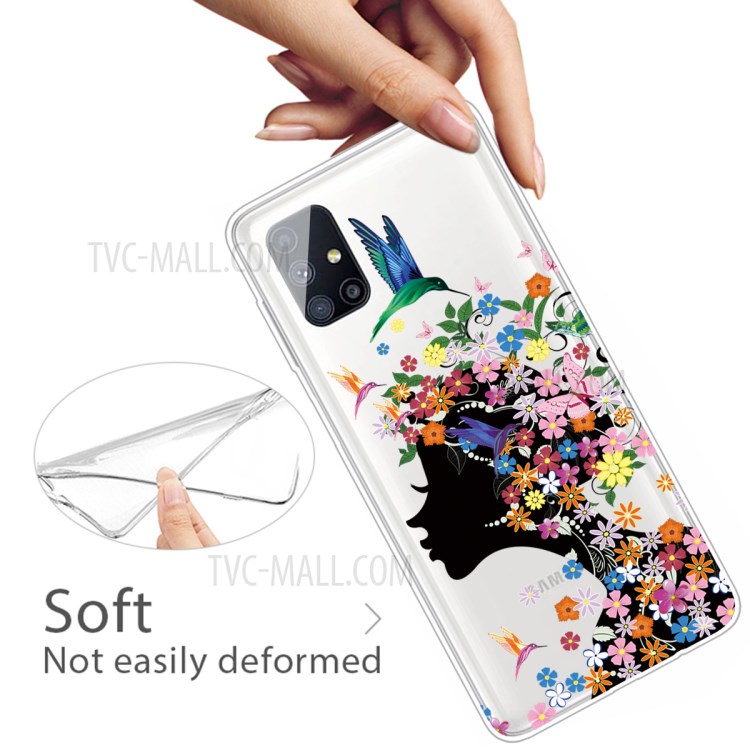 Pattern Printing TPU Good-looking Cover for Samsung Galaxy M51 - Beauty-4