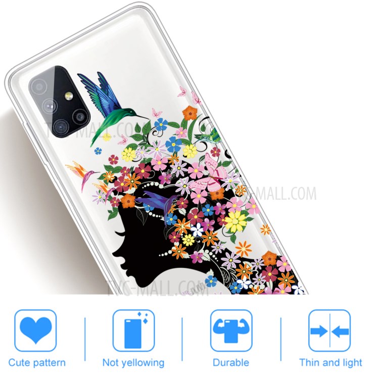 Pattern Printing TPU Good-looking Cover for Samsung Galaxy M51 - Beauty-5