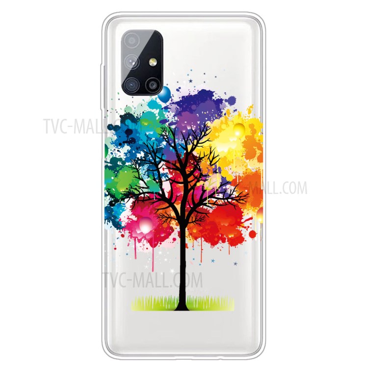 Pattern Printing TPU Good-looking Cover for Samsung Galaxy M51 - Colorized Tree-1