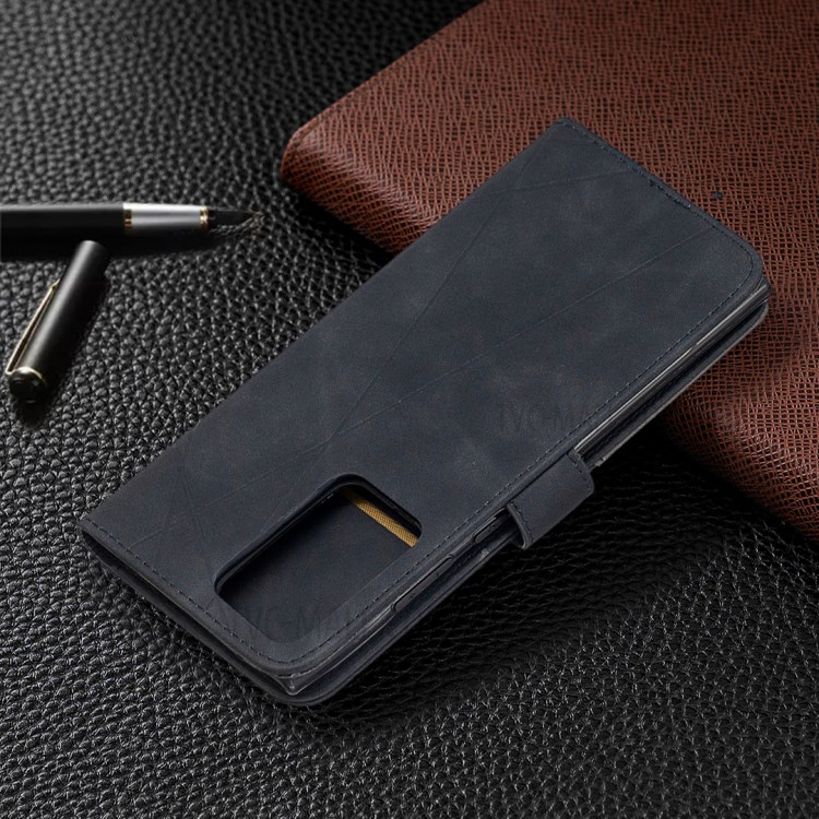 BF05 Geometric Texture Leather Case for Samsung Galaxy Note20 Ultra/Note20 Ultra 5G - Black-5