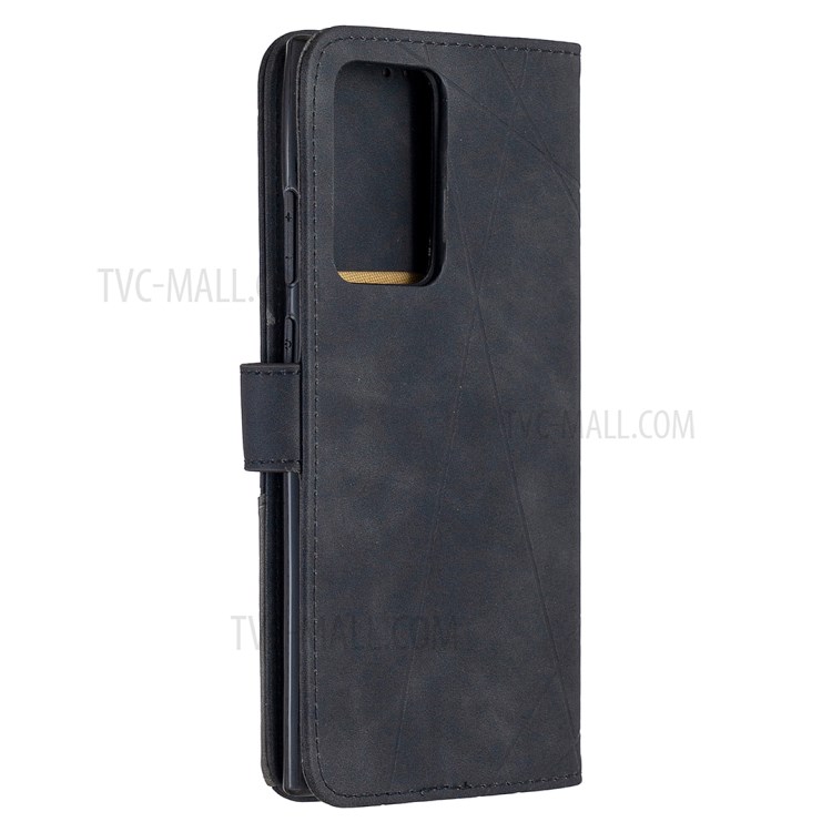 BF05 Geometric Texture Leather Case for Samsung Galaxy Note20 Ultra/Note20 Ultra 5G - Black-7