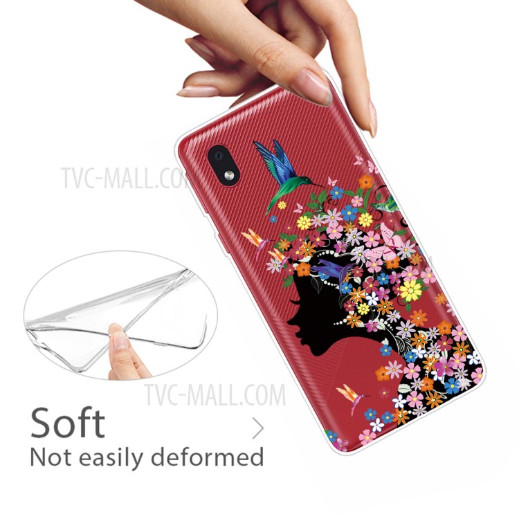 Printing Skin TPU Stylish Back Protective Cover for Samsung Galaxy A01 Core - Beauty-4