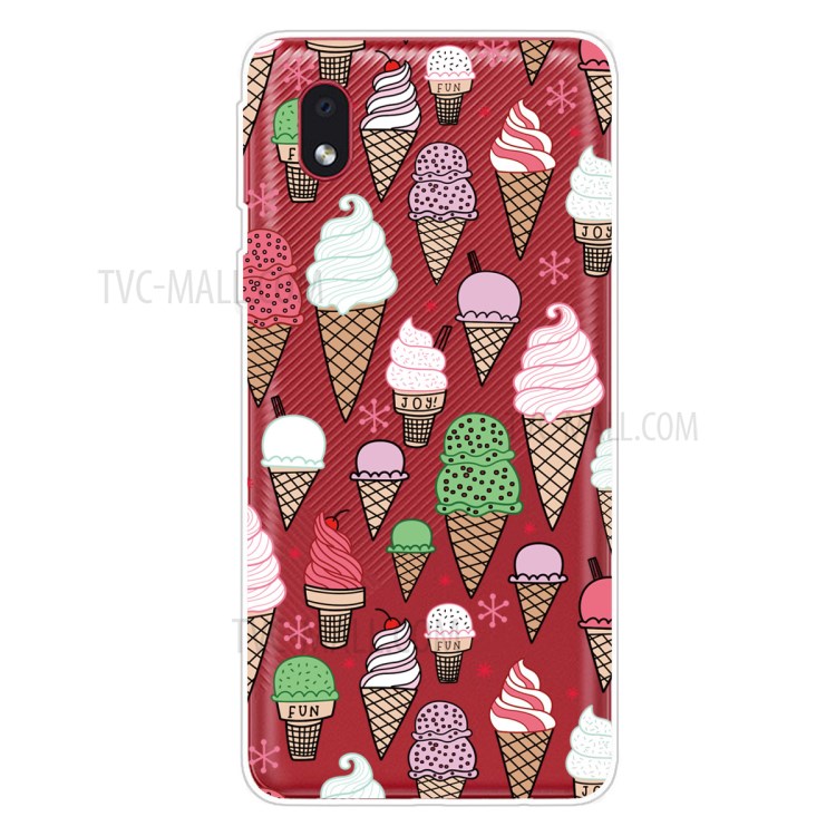 Pattern Printing TPU Protective Case for Samsung Galaxy A01 Core - Colorful Ice Cream-1