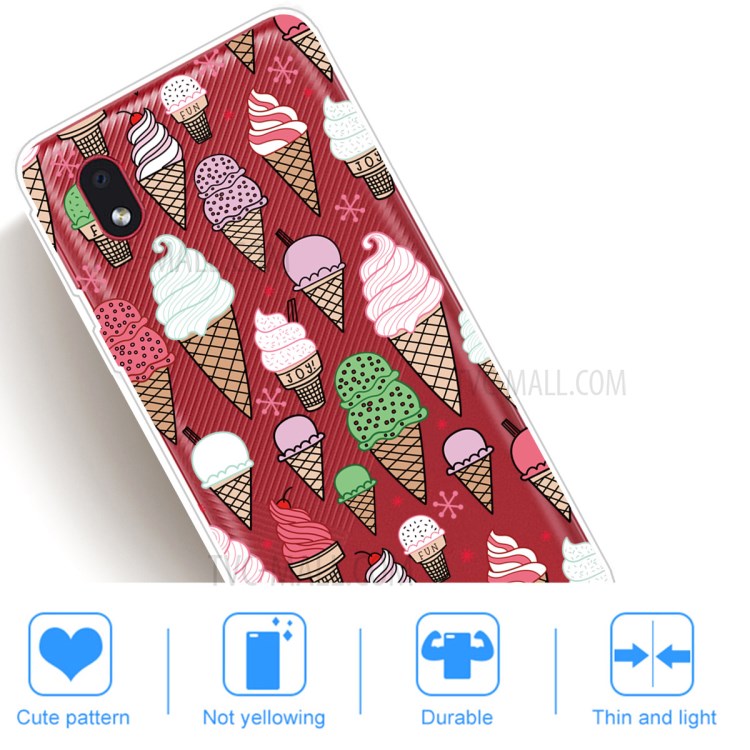 Pattern Printing TPU Protective Case for Samsung Galaxy A01 Core - Colorful Ice Cream-5