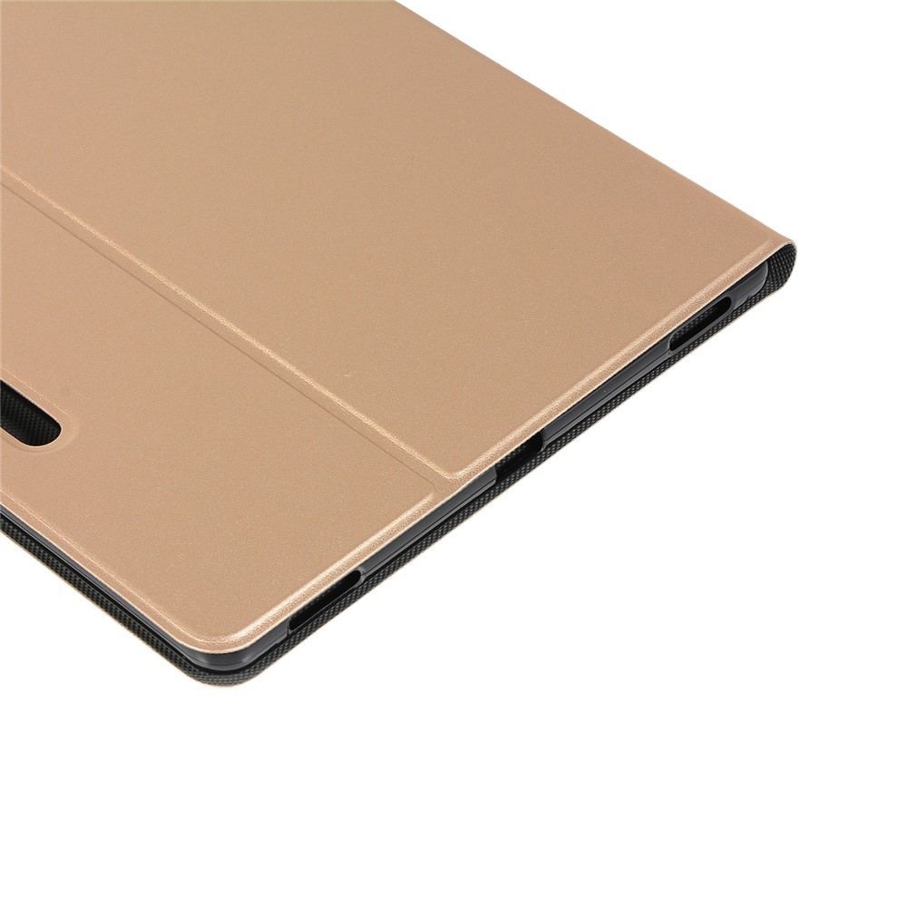 Leather Cover Stand Protective Case for Samsung Galaxy Tab S7 Plus - Gold-10