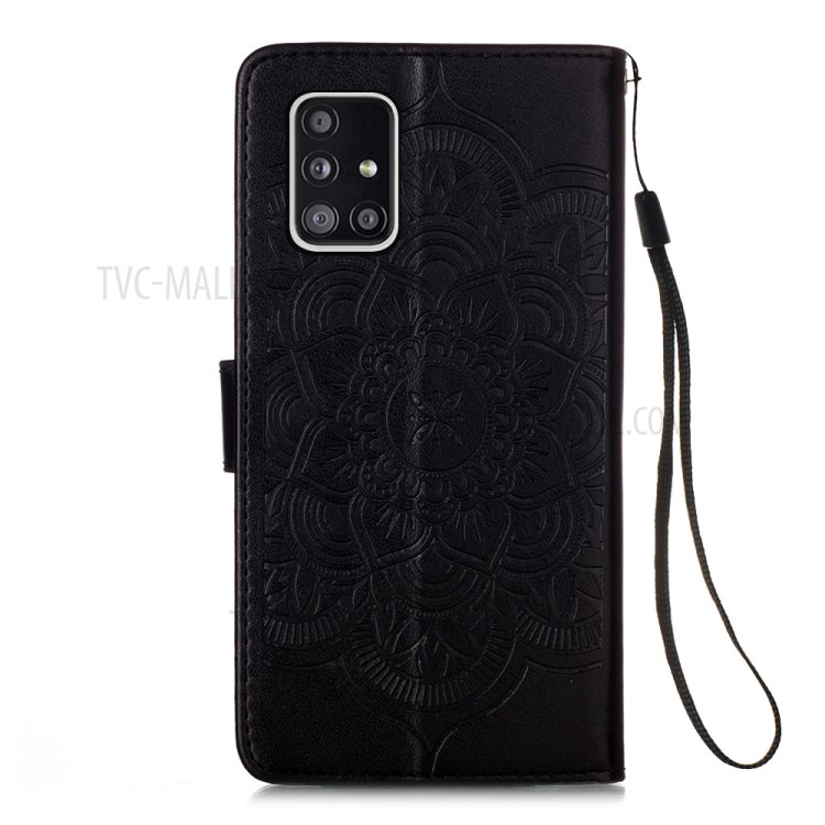 Imprinted Dream Catcher PU Leather Case with Stand for Samsung Galaxy A51 5G SM-A516 - Black-3