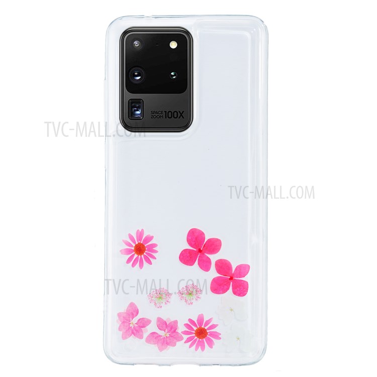 Areia Movediça Impressão TPU Pele Tampa Original Para Samsung Galaxy S20 De Ultra - Flores-1