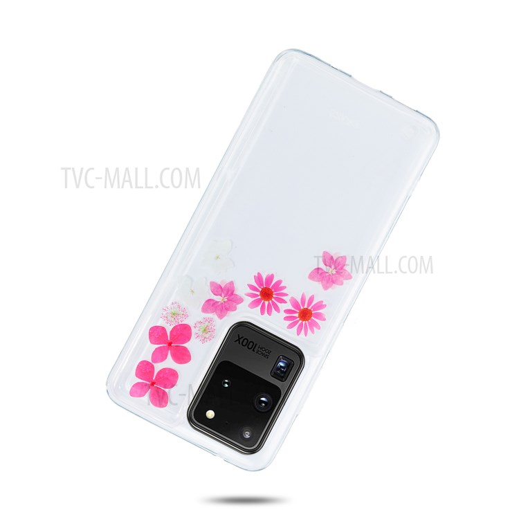 Areia Movediça Impressão TPU Pele Tampa Original Para Samsung Galaxy S20 De Ultra - Flores-2