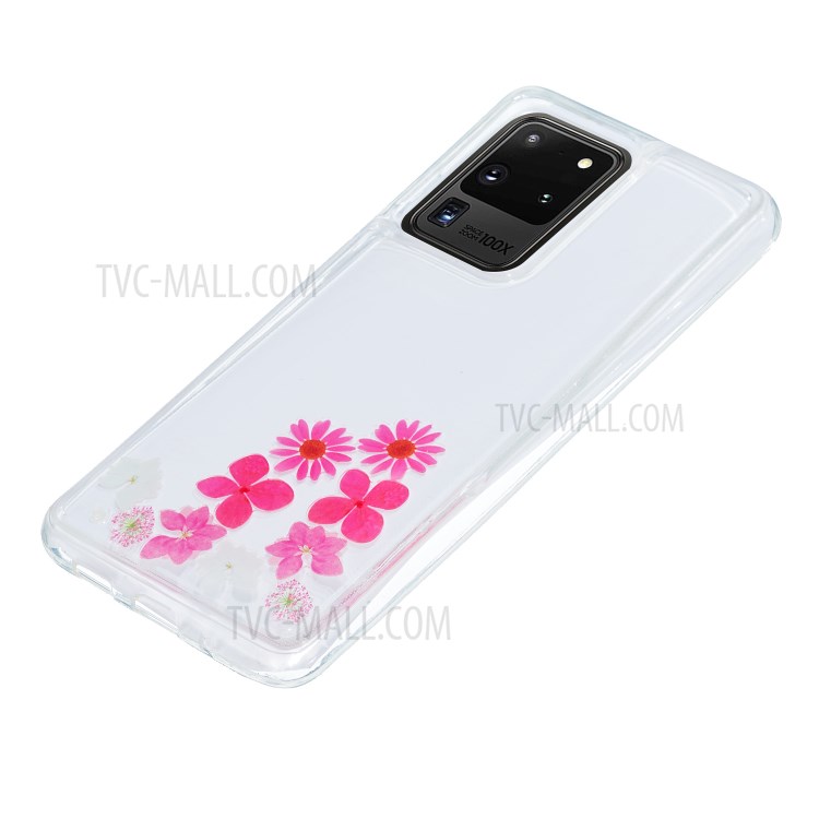 Areia Movediça Impressão TPU Pele Tampa Original Para Samsung Galaxy S20 De Ultra - Flores-4