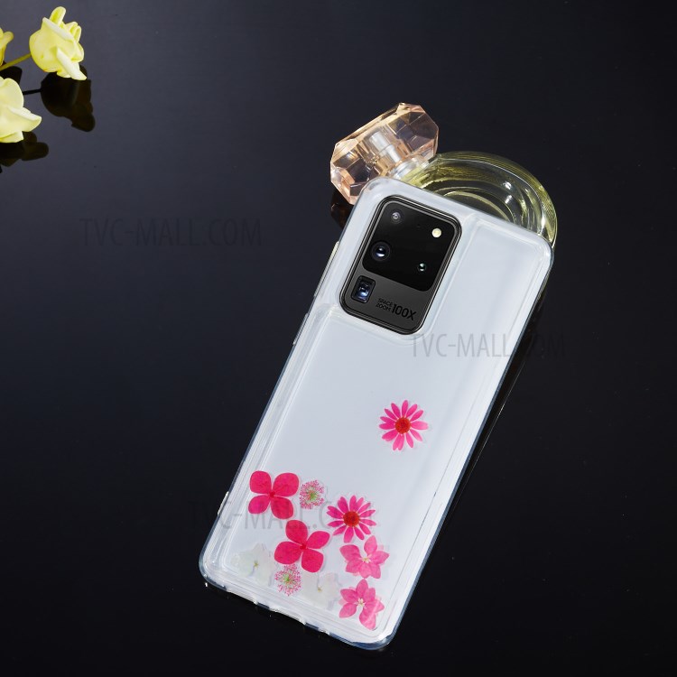 Areia Movediça Impressão TPU Pele Tampa Original Para Samsung Galaxy S20 De Ultra - Flores-5