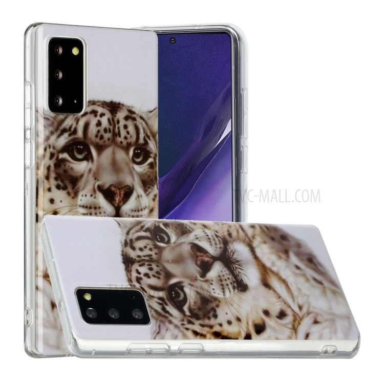 Pattern Printing IMD TPU Back Case for Samsung Galaxy Note 20/Note 20 5G - Leopard-1