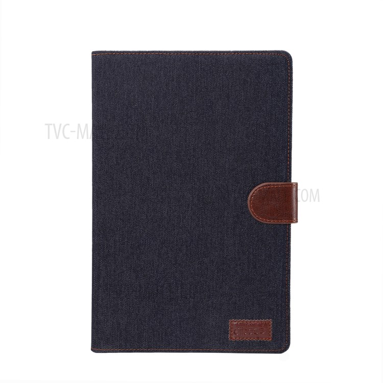 Jeans Cloth Texture Auto Wake and Sleep PU Leather + PC Cover for Samsung Galaxy Tab A7 10.4 (2020) T505/T500 - Black-2