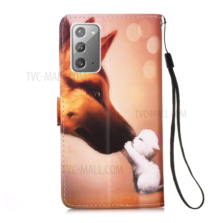 Pattern Printing Leather Case for Samsung Galaxy Note 20/Note 20 5G - Fox-3
